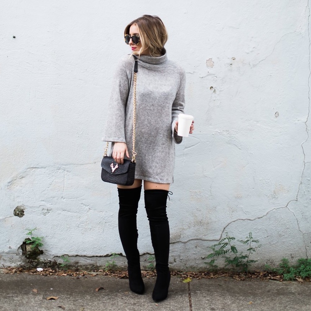 Black Over The Knee Boots